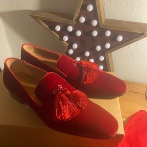 Louboutin red loafers Clearance